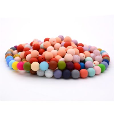 lot de 100 perles ronde silicone