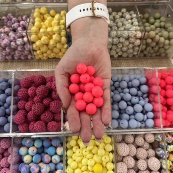 Perle rose fluo
