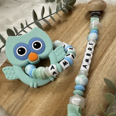 Coffret duo fleur poudré turquoise
